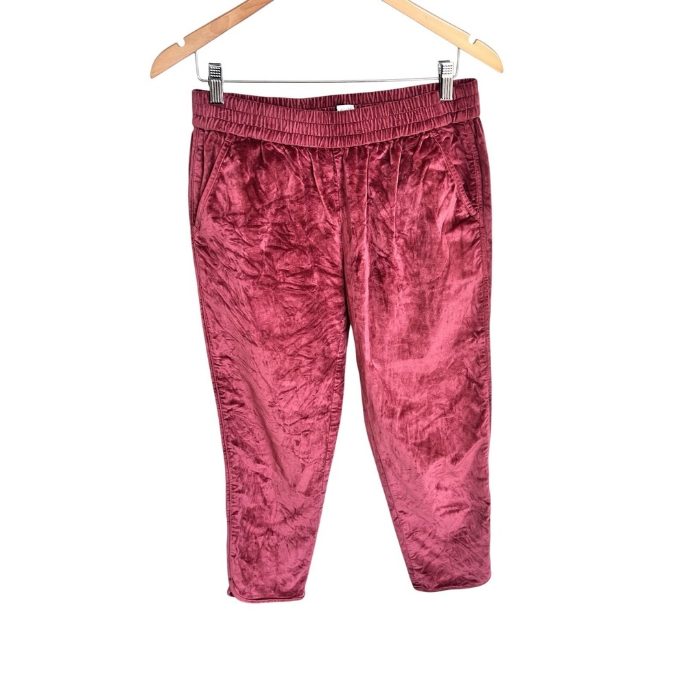 Madewell High Rise Velvet Ankle Tapered Pants Small Women Boho Loose Fit